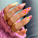 9. Art Level 9 - Custom French (ie: animal print French, double French, chrome French) + Festival Nails (click to see more!)